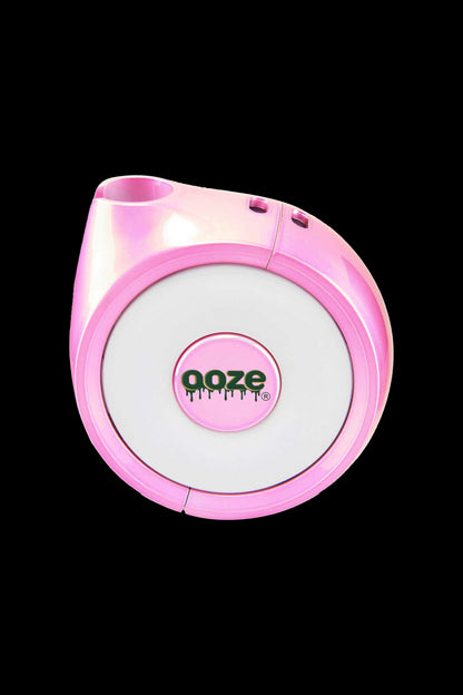 Pink Ooze cannabis oil applicator with logo.