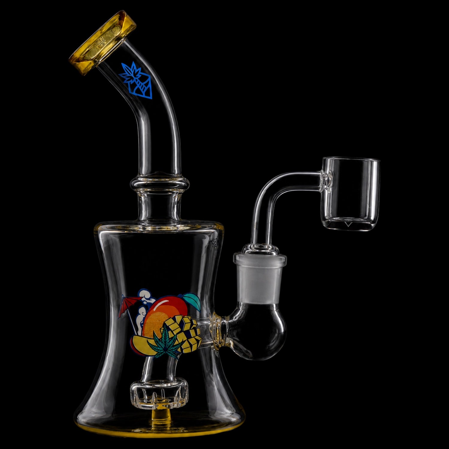 Cabana Cannabis Co. Ahoy Dab Rig Yellow - 6in