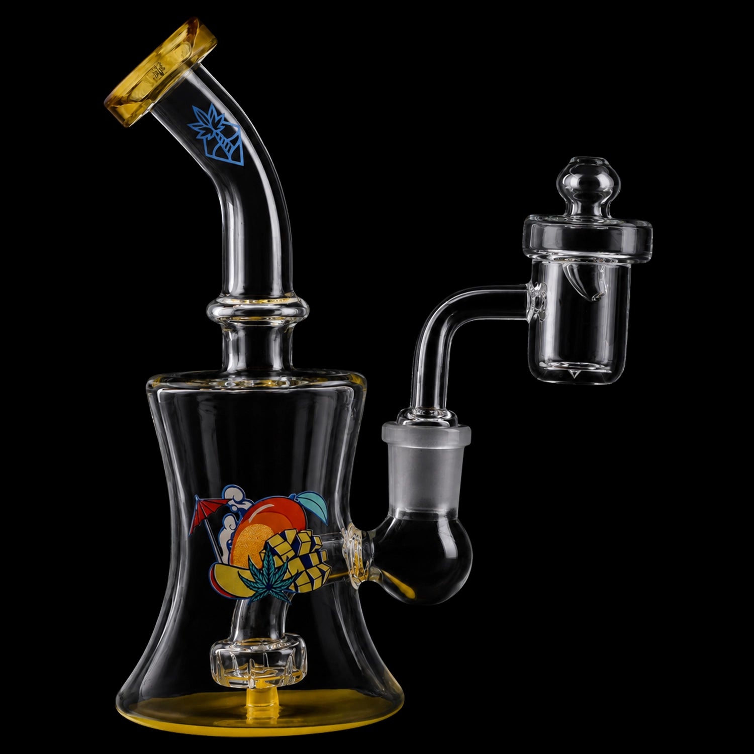 Cabana Cannabis Co. Ahoy Dab Rig Yellow - 6in
