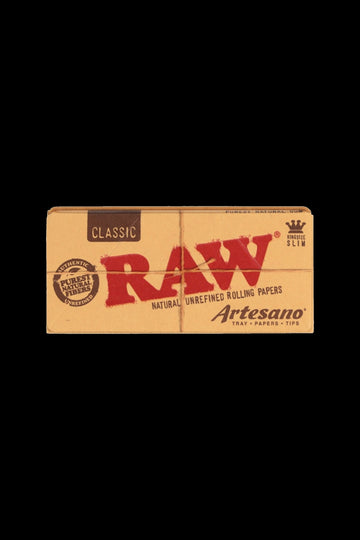 RAW Artesano King Size Slim Rolling Paper + Tips - RAW Artesano King Size Slim Rolling Paper + Tips