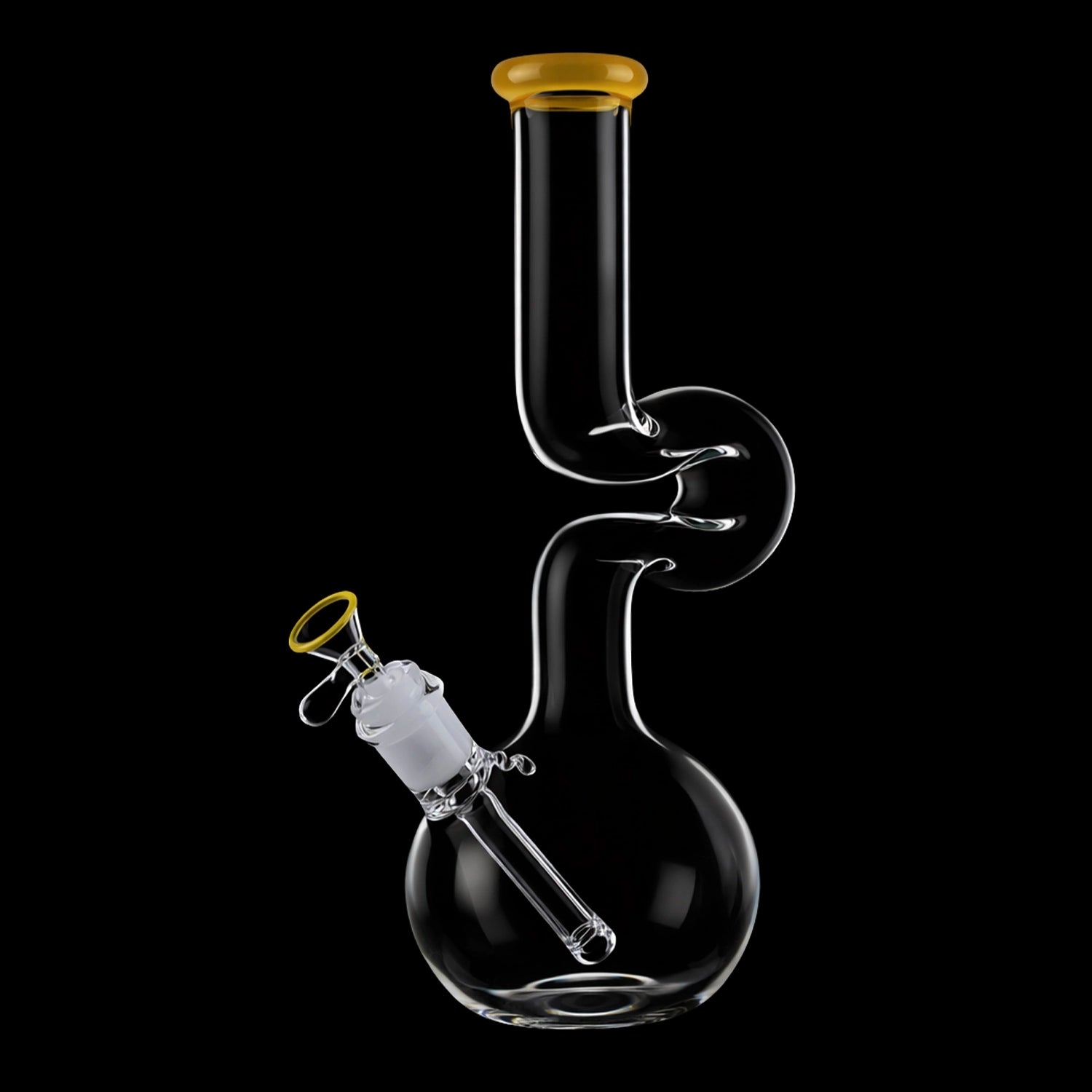 Smoke Cartel Zig Zag Bubble Base Bong - 11 in.