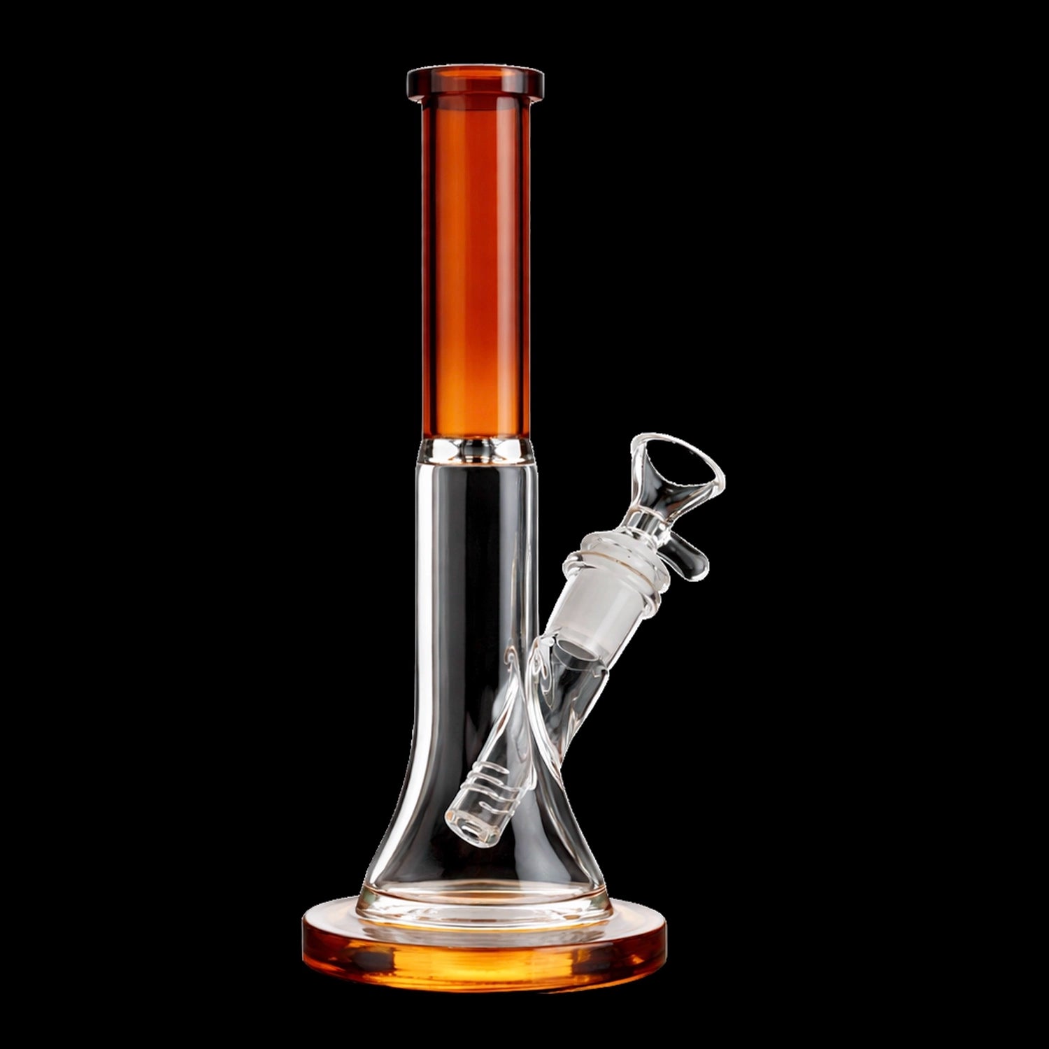 Smoke Cartel Slim Beaker with Colored Accents Bong - 10 in.