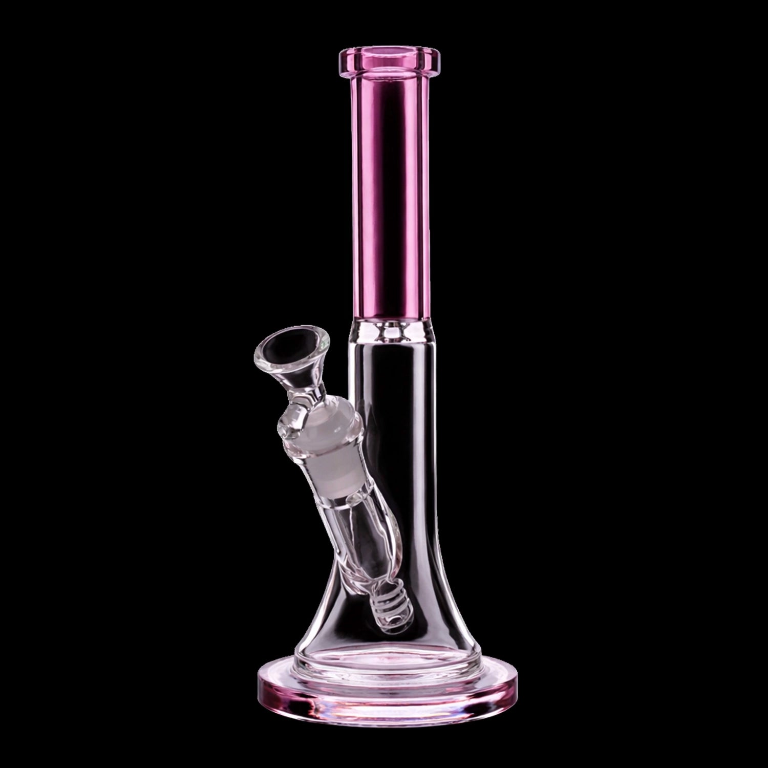 Smoke Cartel Slim Beaker with Colored Accents Bong - 10 in.