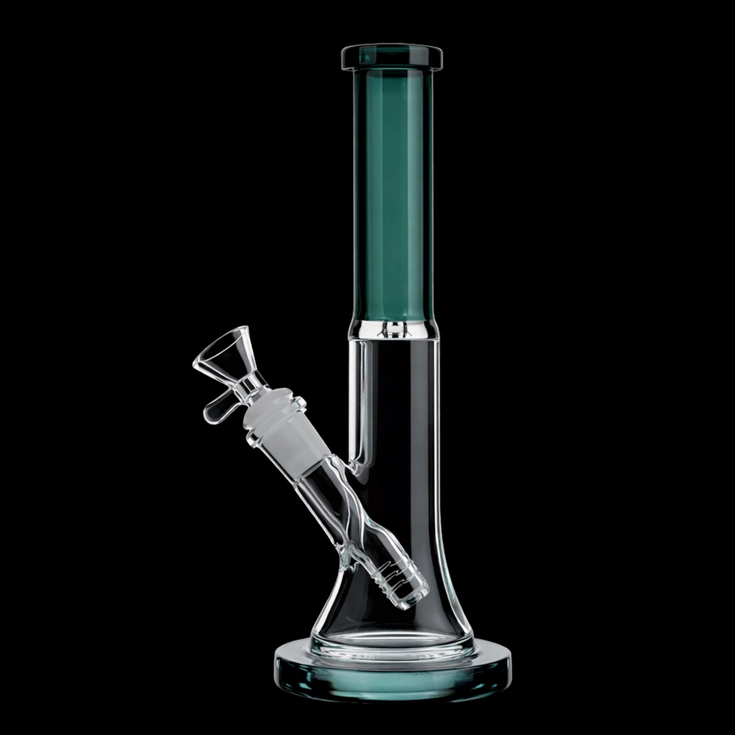 Smoke Cartel Slim Beaker with Colored Accents Bong - 10 in.