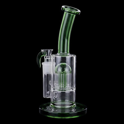 Smoke Cartel Bent Neck Color Tree Perc Bong - 8 in.