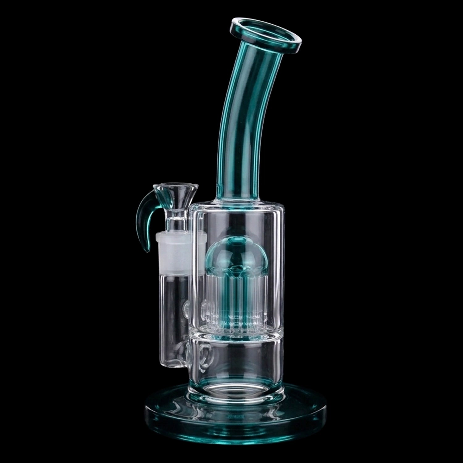 Smoke Cartel Bent Neck Color Tree Perc Bong - 8 in.