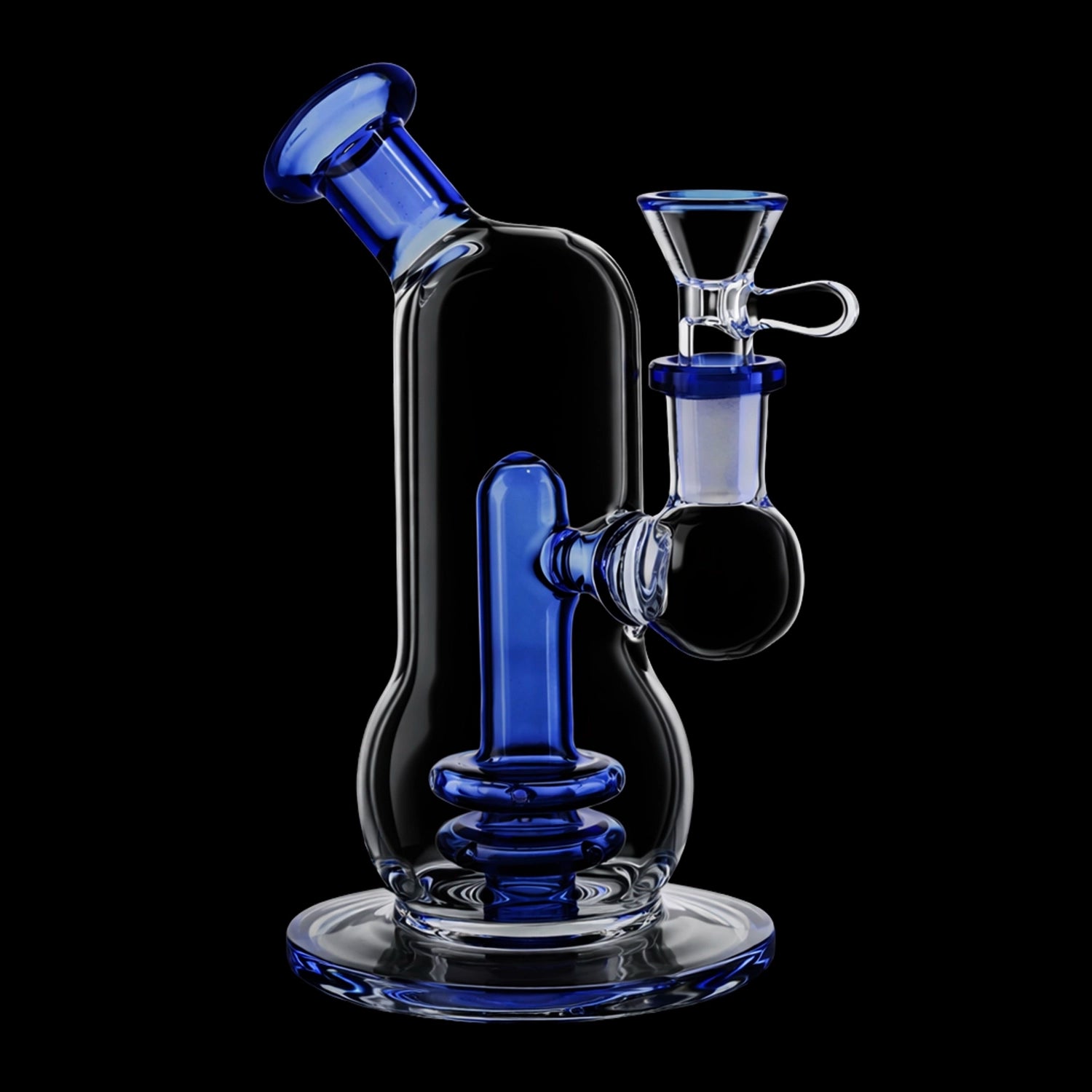 Smoke Cartel Curvy Double-Up Bubbler Bong - 6 in.