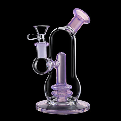 Smoke Cartel Curvy Double-Up Bubbler Bong - 6 in.