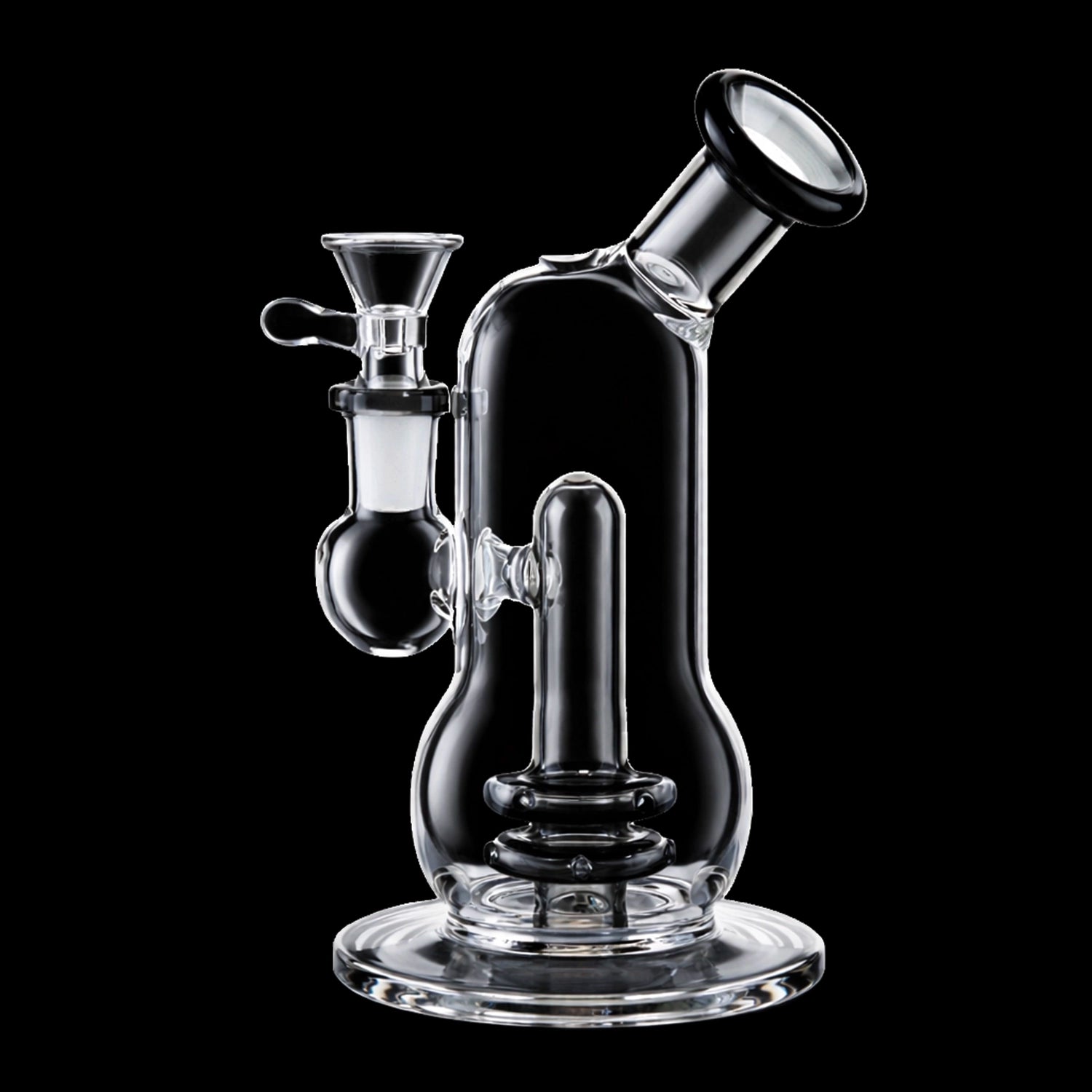 Smoke Cartel Curvy Double-Up Bubbler Bong - 6 in.