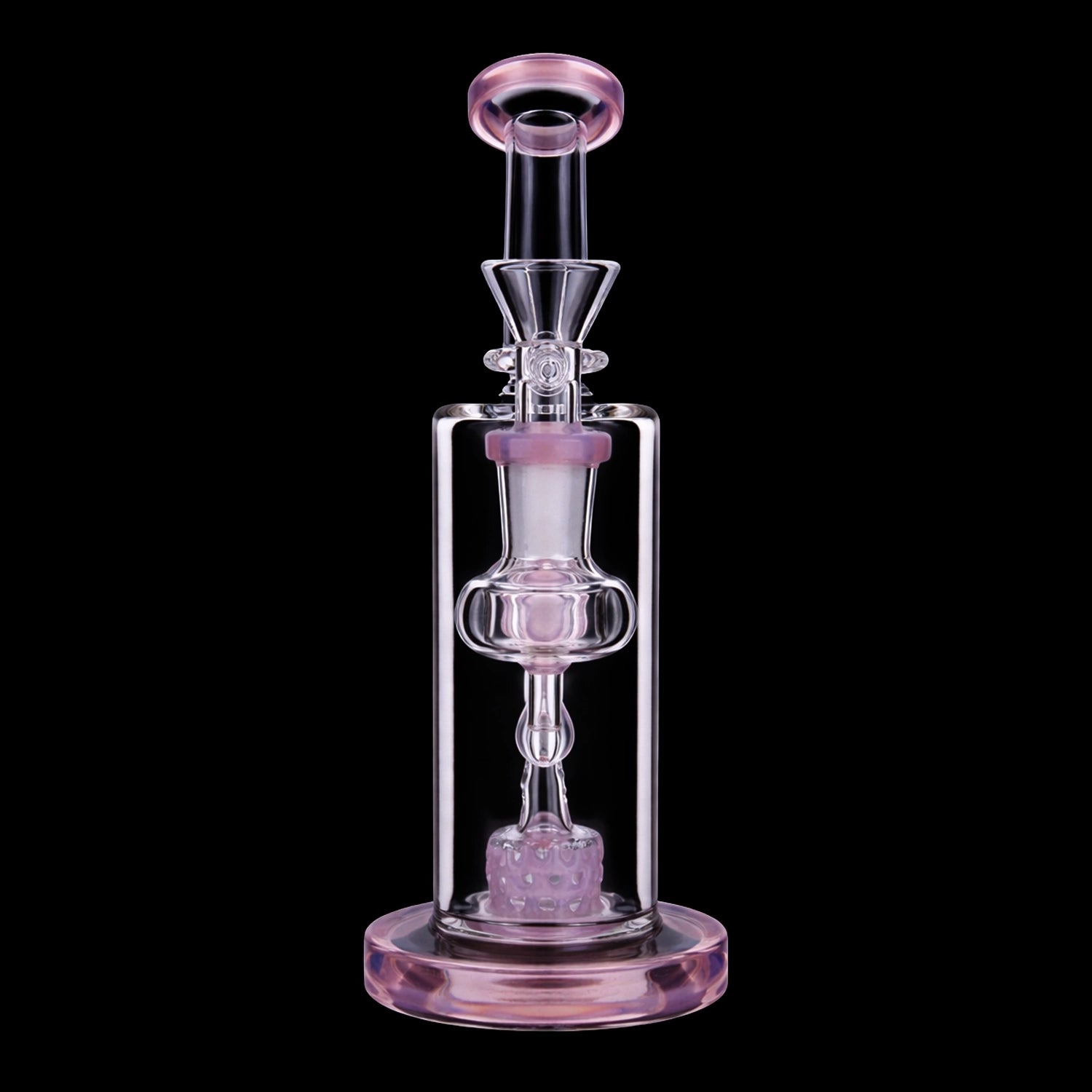 Smoke Cartel Bent Neck Recycler with Perc Bong - 6.5 in.