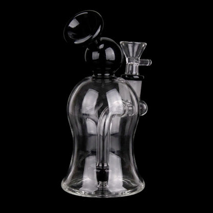 Smoke Cartel Bubble Bent Neck with Showerhead Bubbler Bong - 6 in.