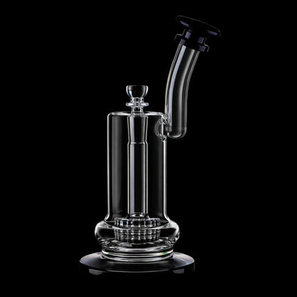 Smoke Cartel Bent Neck Matrix Perc Bubbler Bong - 9 in.