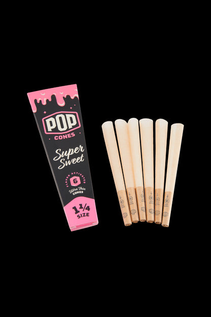 Pop Cones 1¼ Size Pre-Rolled Cones with Flavor Tip - Mixed 24 Pack