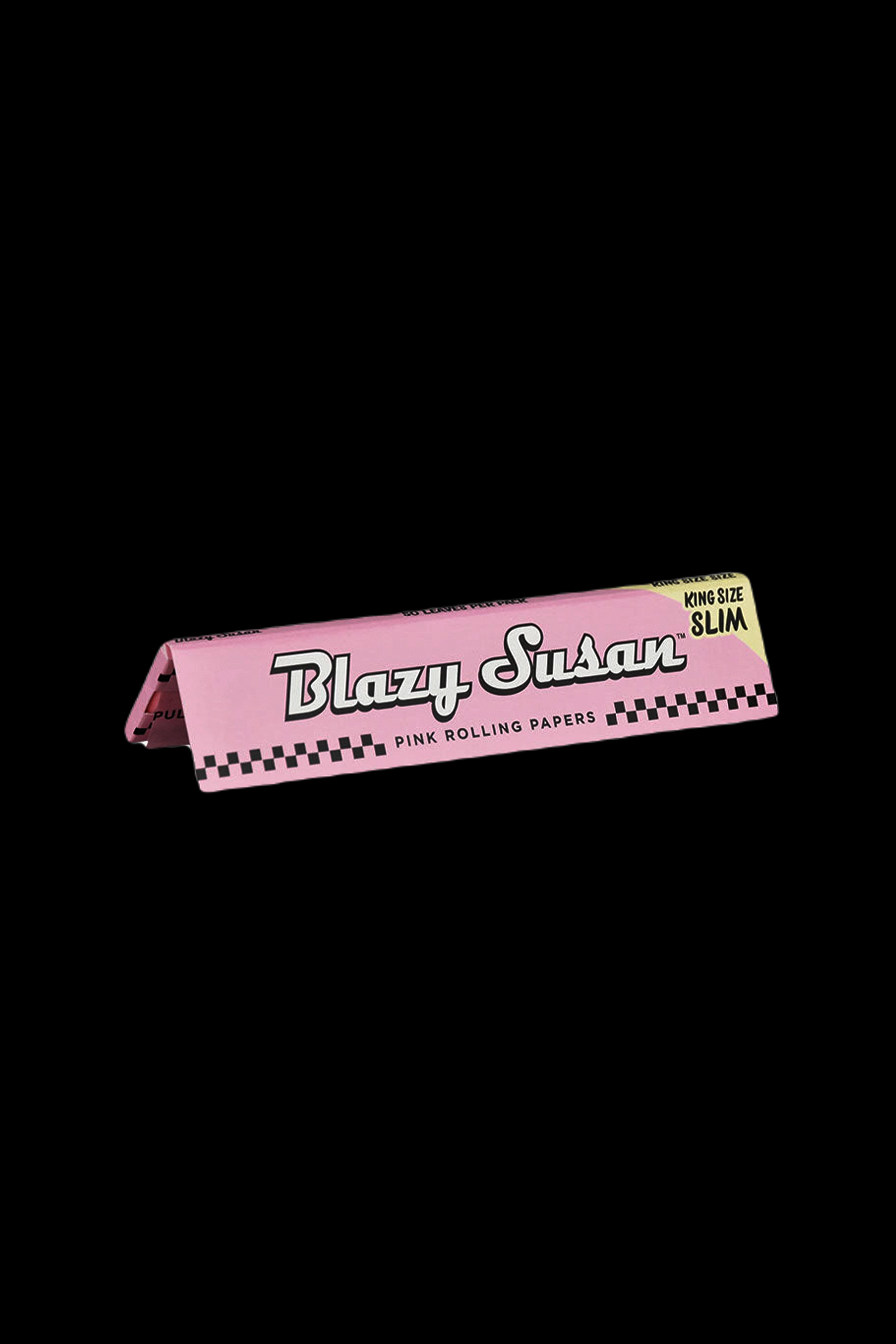 Pack of Blazy Susan pink rolling papers.