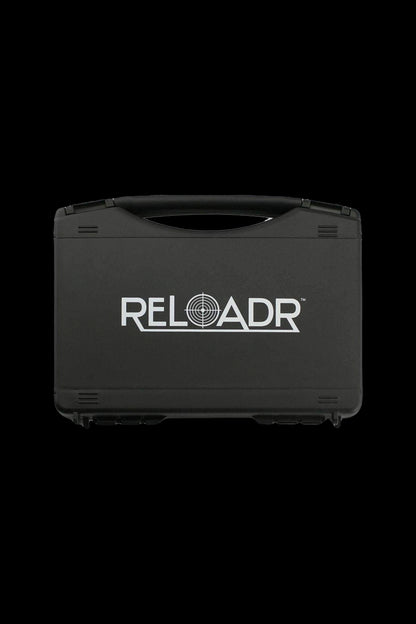 Black cannabis accessories case with “RELOAD™” logo.