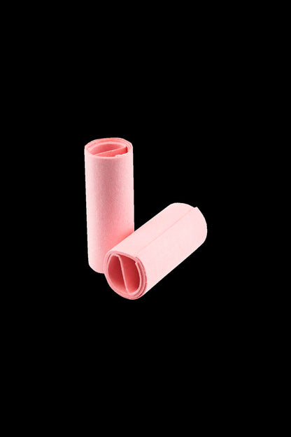 Pink cannabis rolling paper rolls.