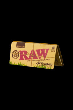 RAW Organic Hemp Artesano King Size Slim Papers + Tips