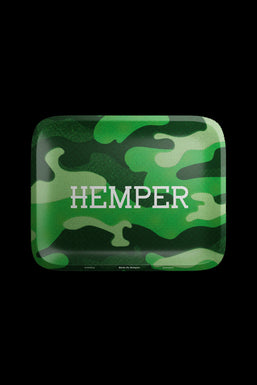 Hemper Green Camouflage Metal Rolling Tray