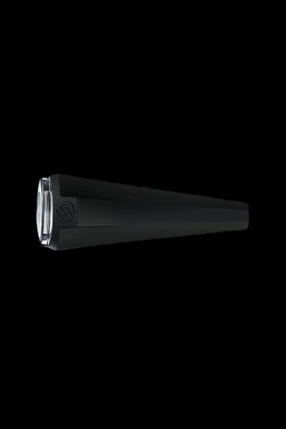 Sleek black cannabis vaporizer pen.
