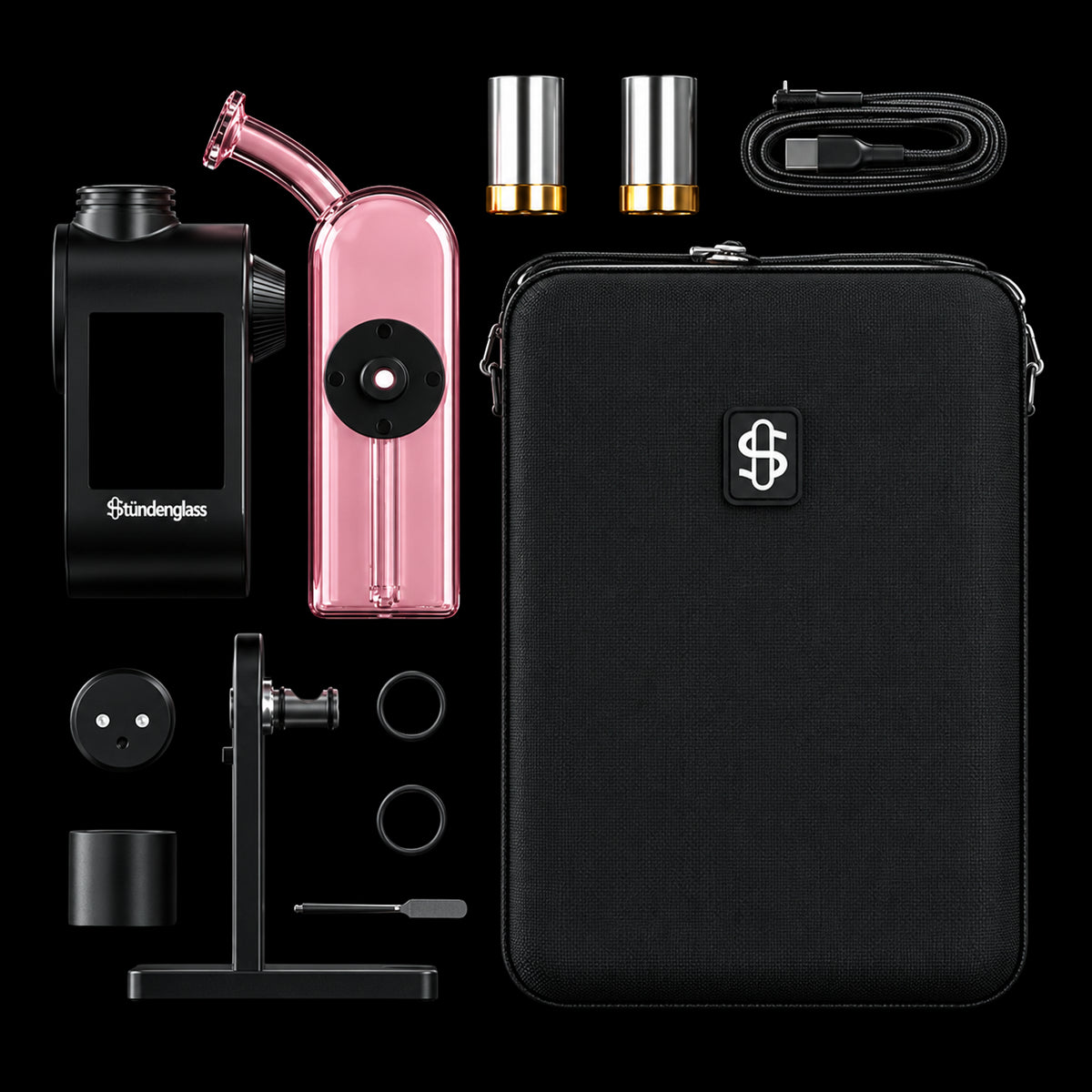 Modül + Dok Deluxe Travel Set - Pink Glass