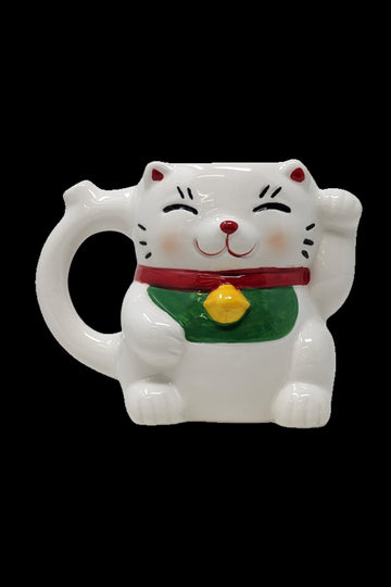 High Point Ceramic Lucky Cat Mug Pipe - High Point Ceramic Lucky Cat Mug Pipe