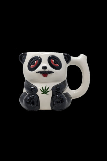 High Point Ceramic Stoned Panda Mug Pipe - High Point Ceramic Stoned Panda Mug Pipe