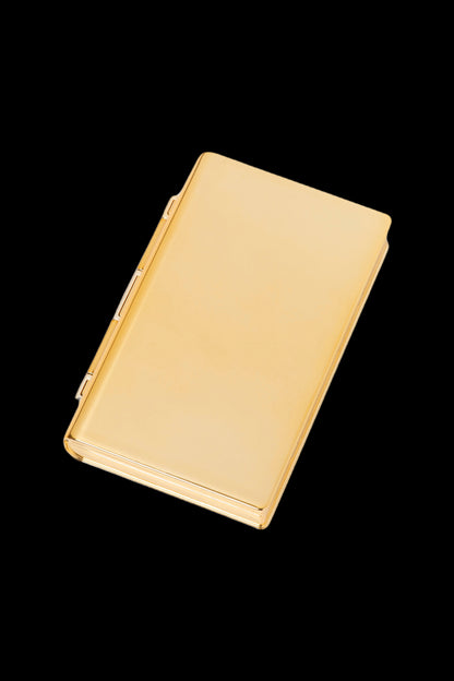 Gold cannabis rolling case.