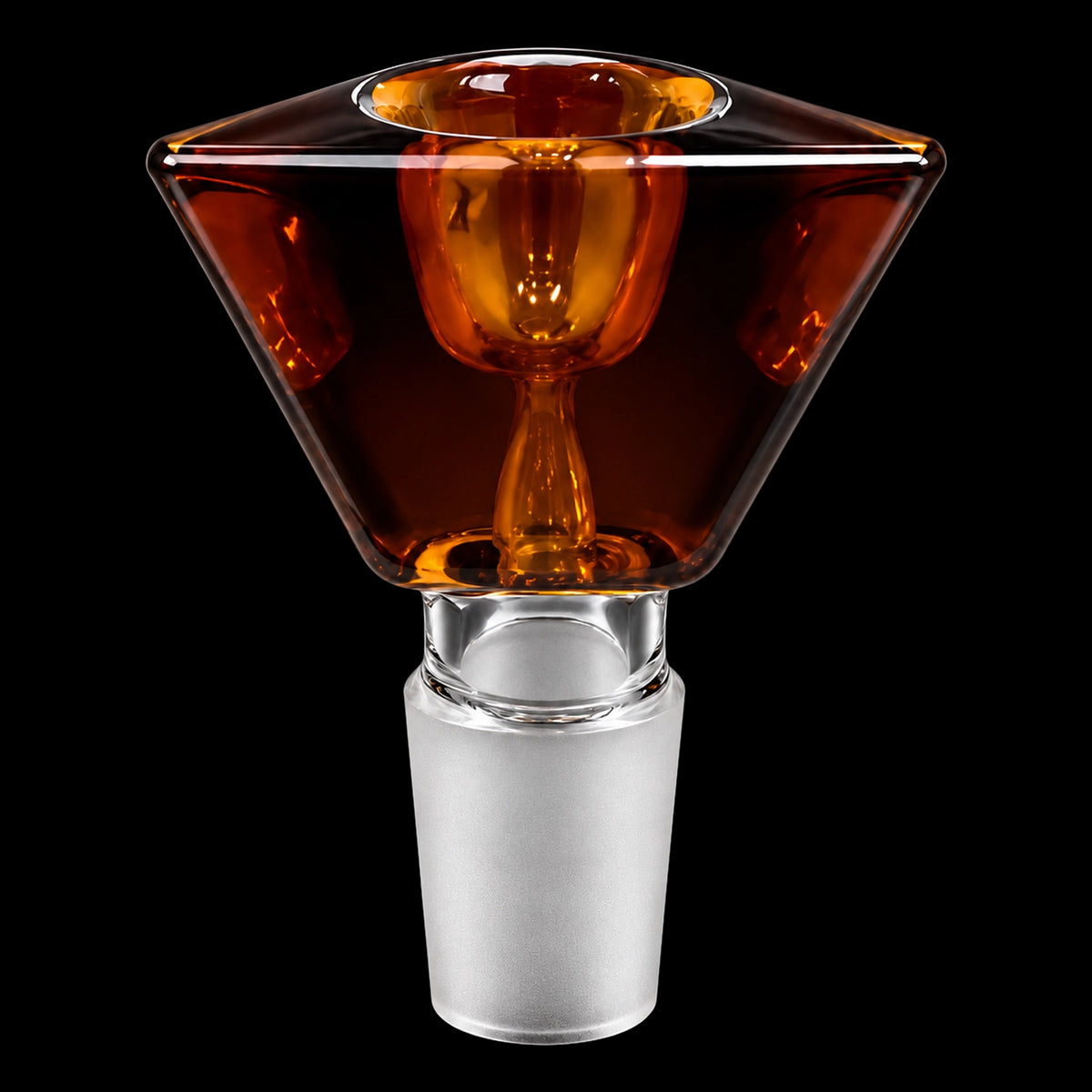 Smoke Cartel Triangle Glass Bowl - Male Joint