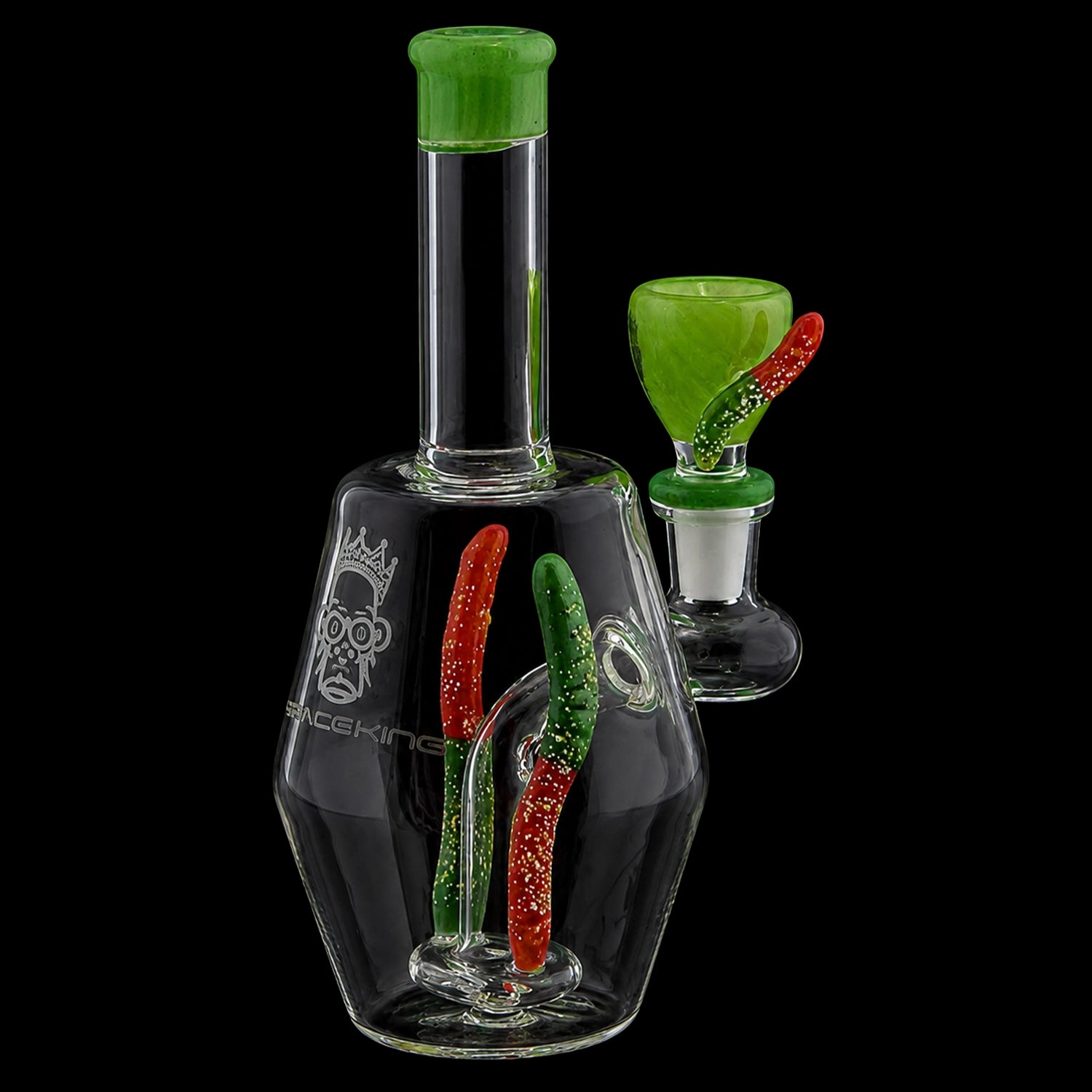 BDD Wholesale Space King Gummy Worms Water Pipe