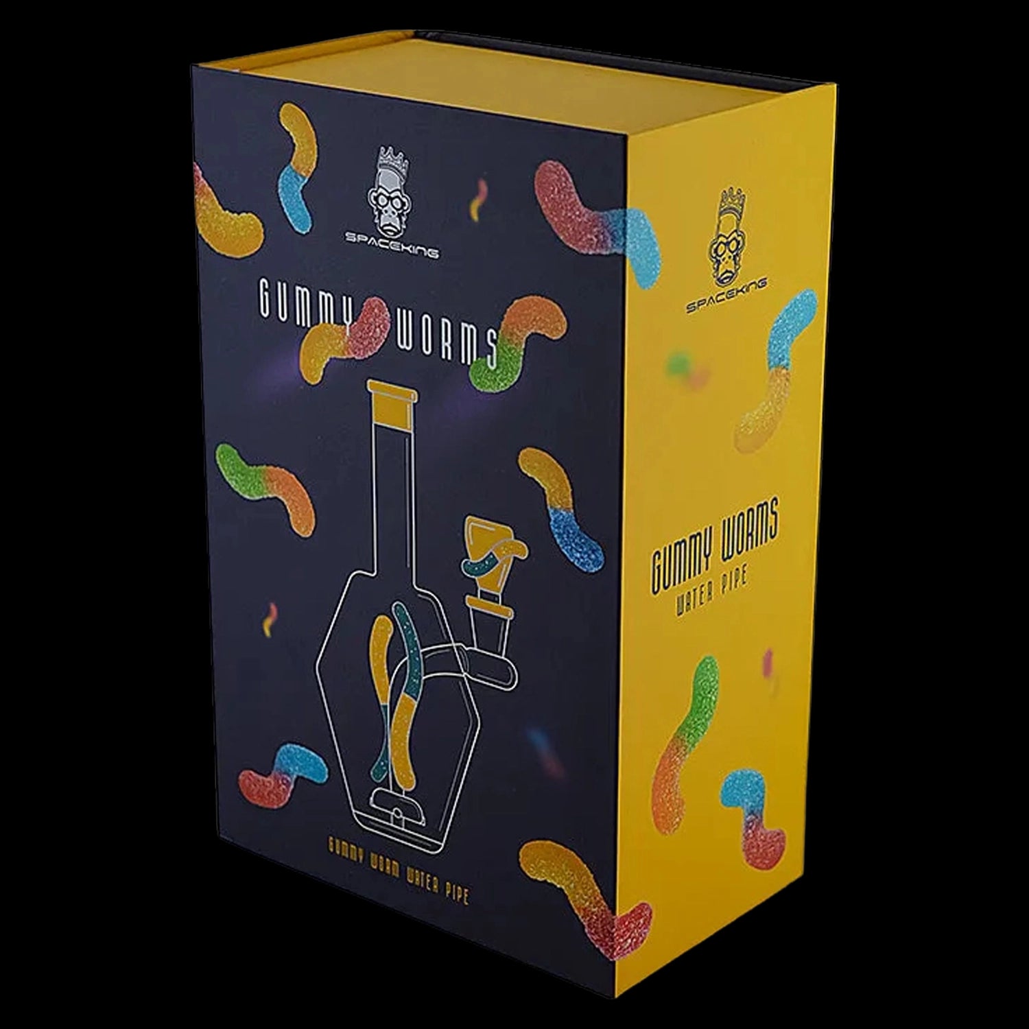BDD Wholesale Space King Gummy Worms Water Pipe
