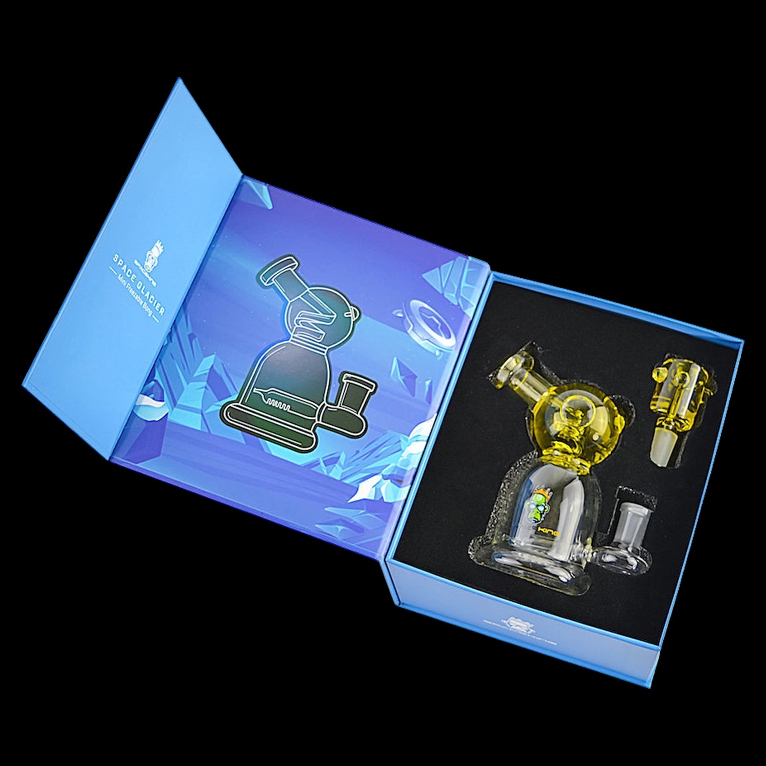 Space King Glass - 'Space Glacier' Freezable Bong