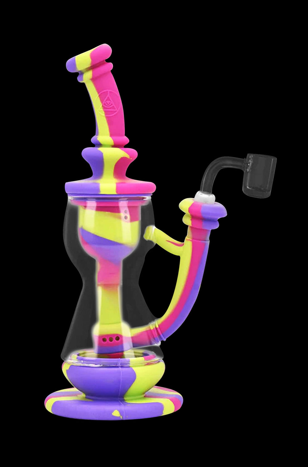 Ritual Deluxe Incycler Dab Rig - Silicone - Clear/Black