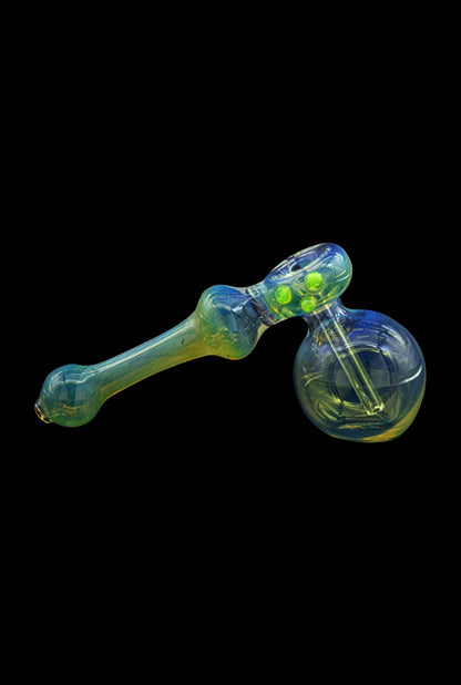 LA Pipes Fumed Bubbler Pipe - The Silver Hammer