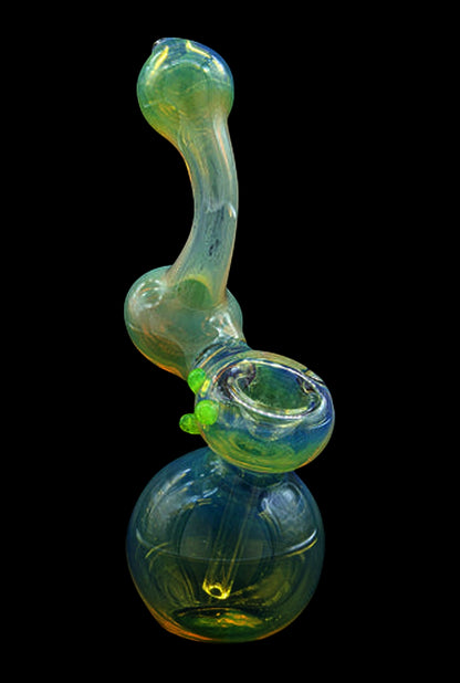 LA Pipes Silver Sherlock Fumed Bubbler