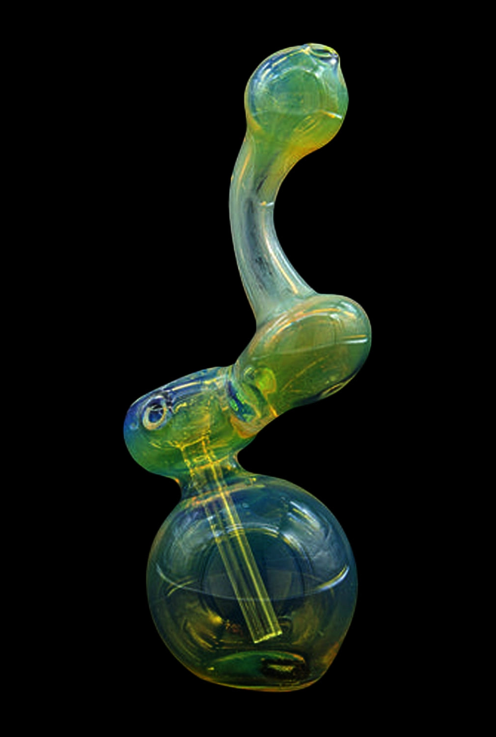 LA Pipes Silver Sherlock Fumed Bubbler