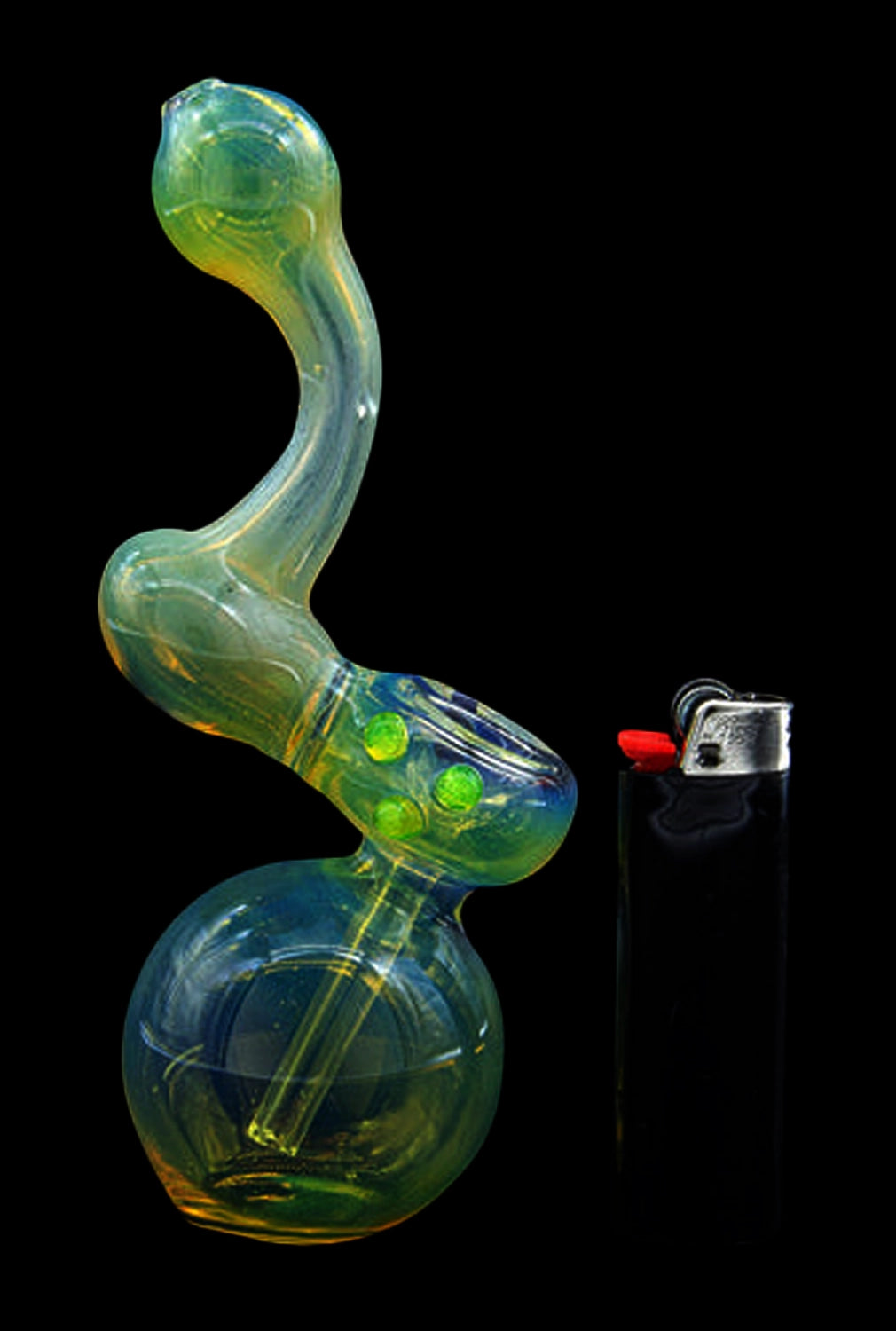LA Pipes Silver Sherlock Fumed Bubbler