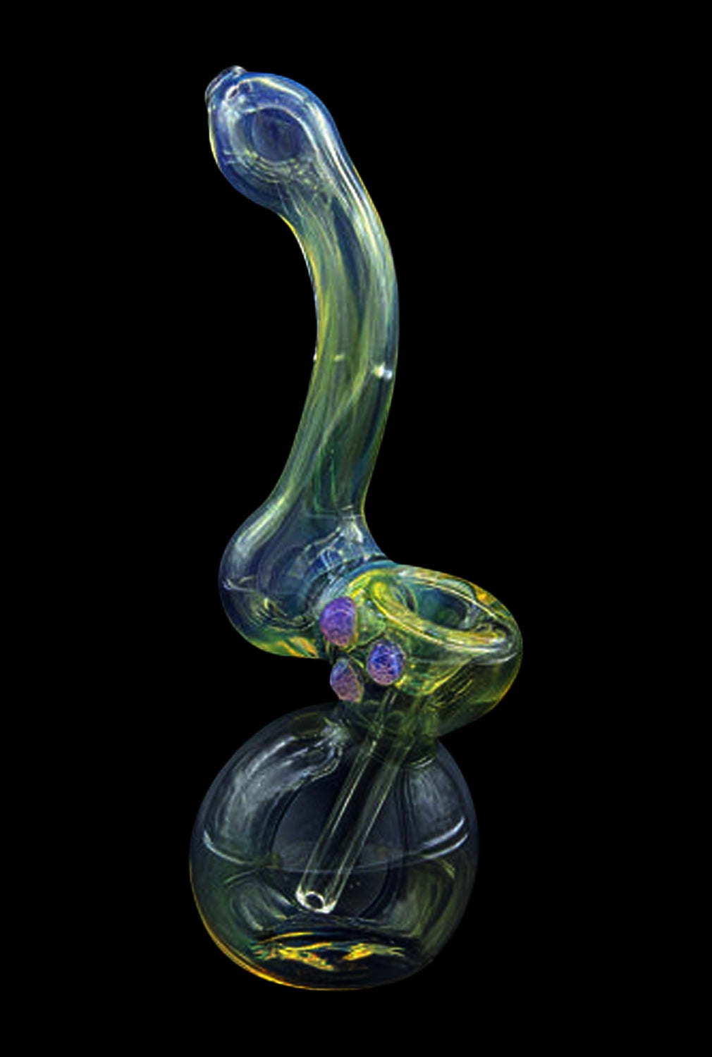 LA Pipes Silver Sherlock Fumed Bubbler
