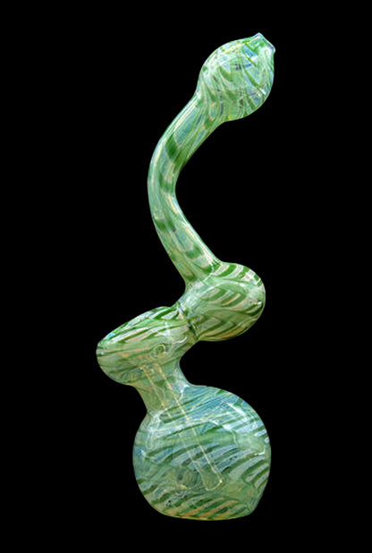 LA Pipes Color Raked Fumed Sherlock Bubbler Pipe