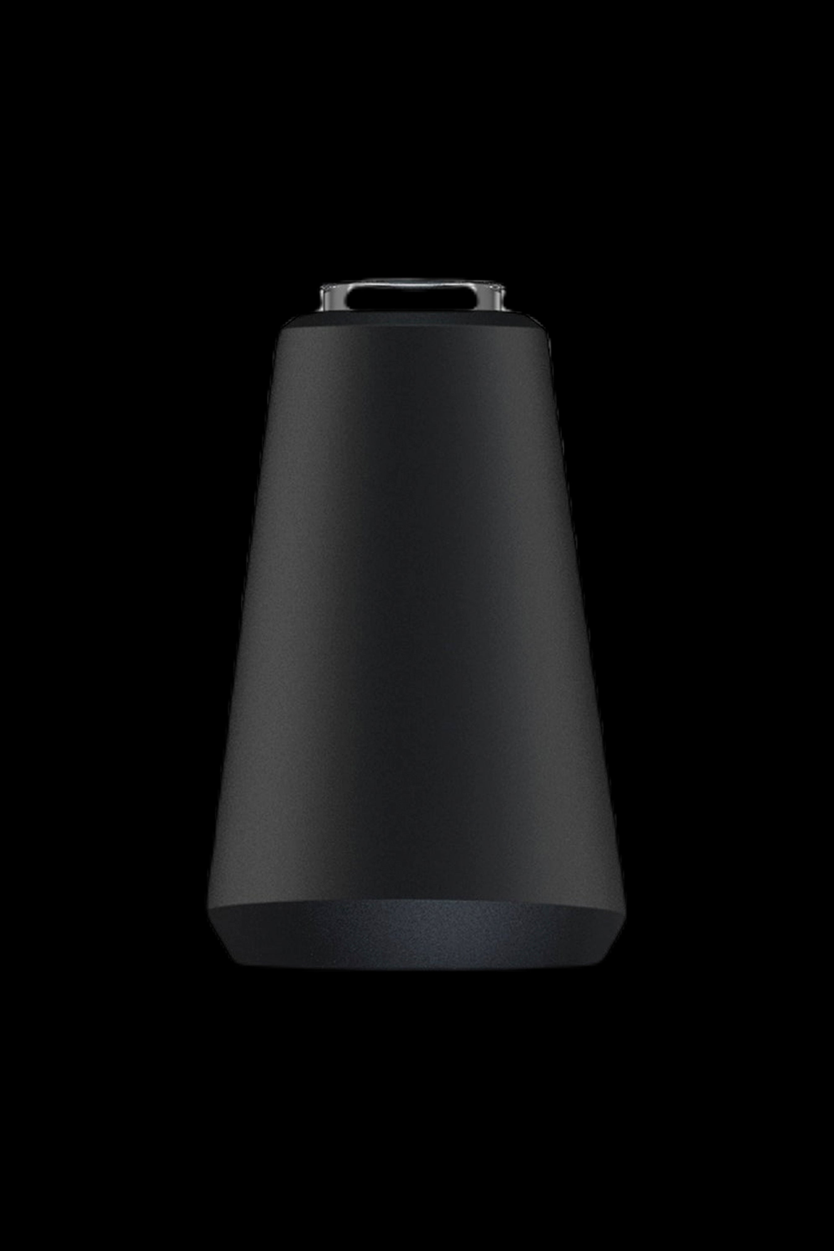 Sleek black cannabis oil vaporizing device.