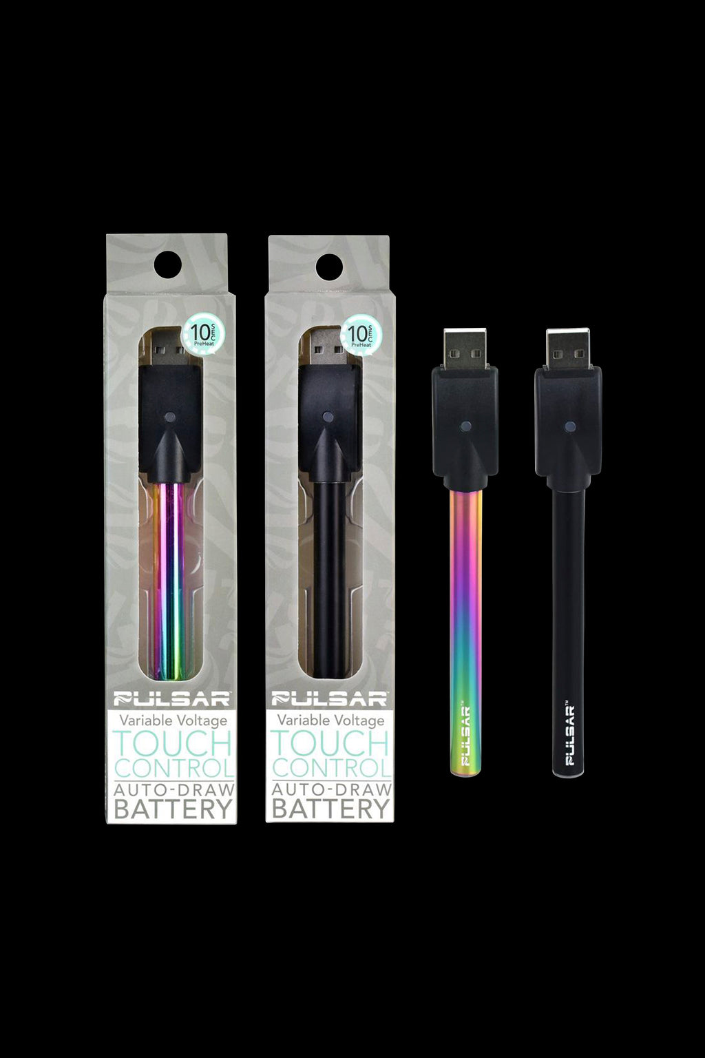 Pulsar Variable Voltage Auto Draw Vape Battery - Black Pulsar Variable Voltage Auto Draw Vape Battery - Black