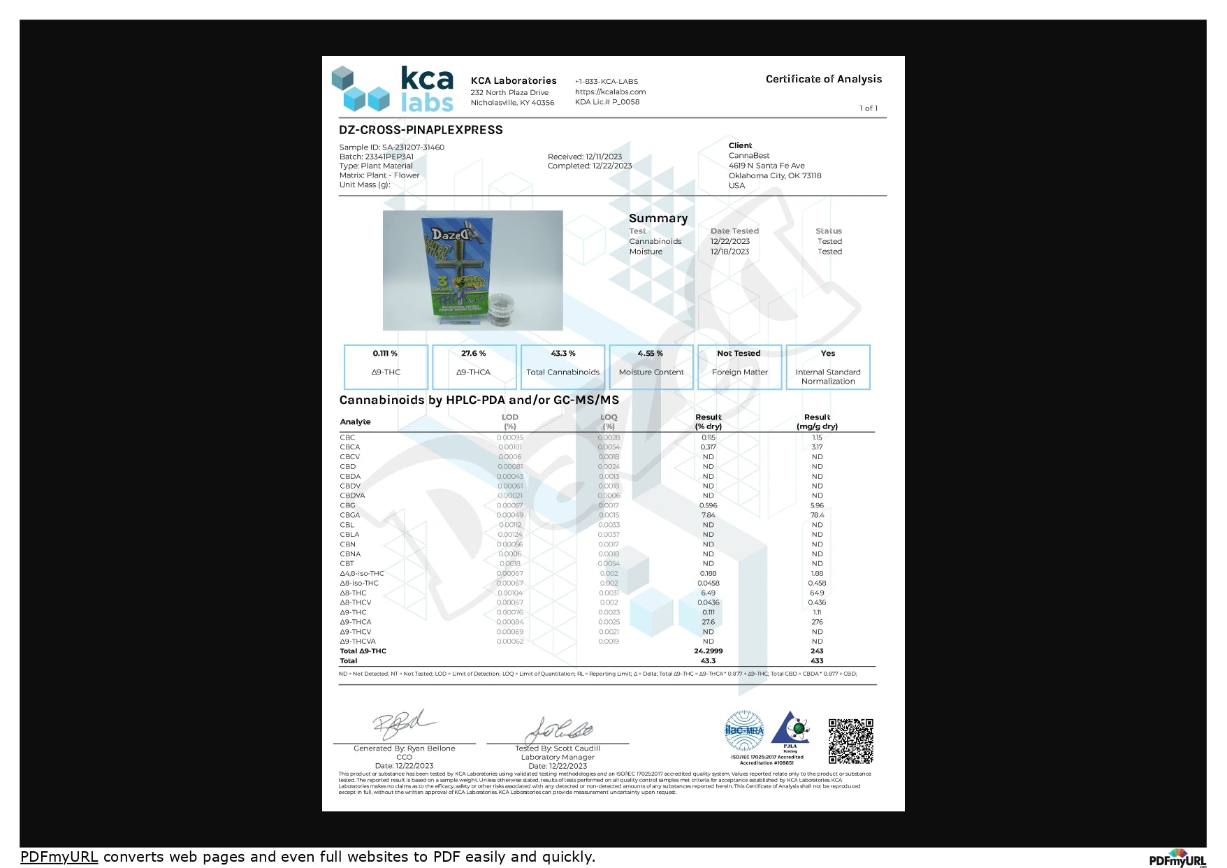 Dazed THC Blend Infused Cross Pre-Roll | 3g