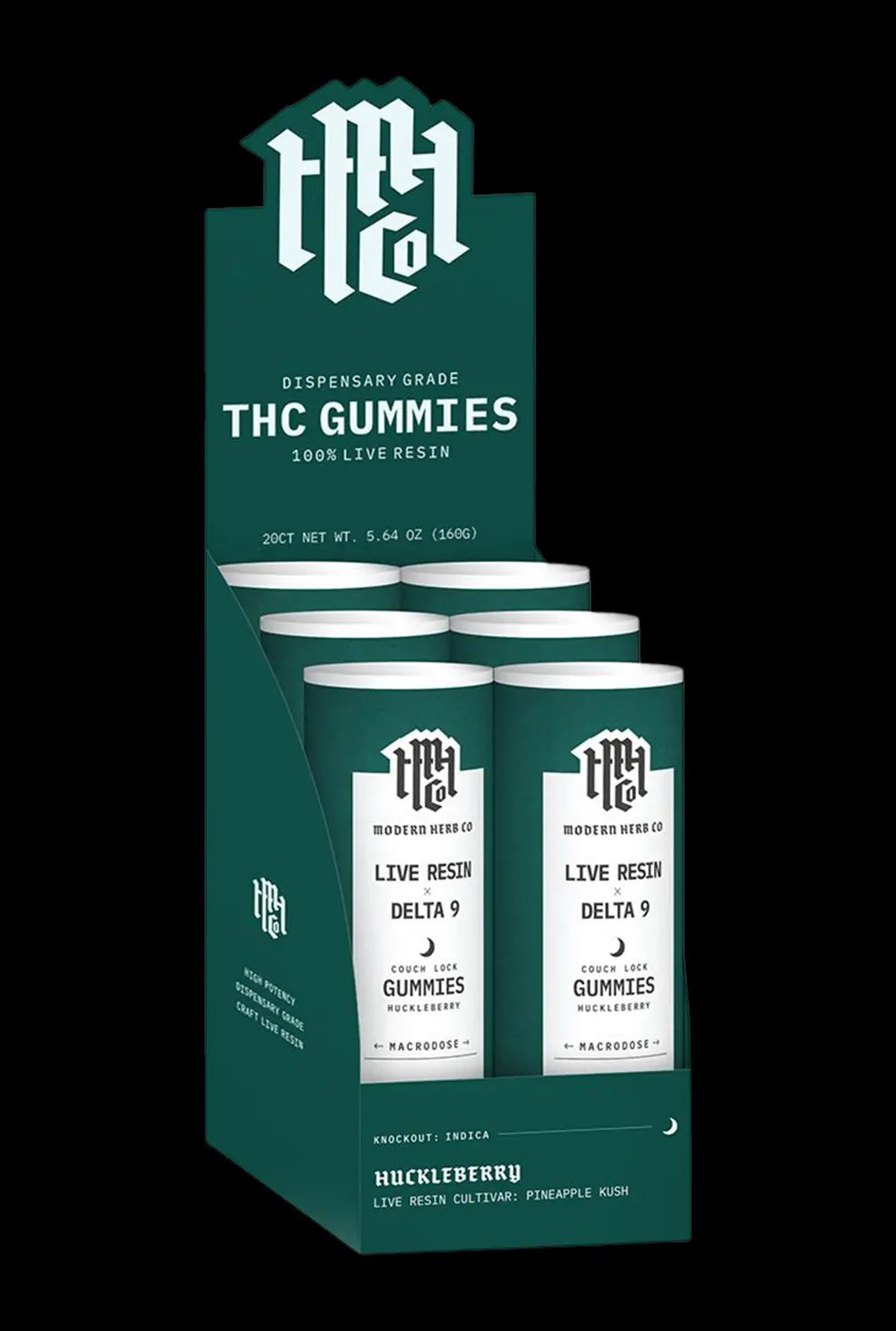 Modern Herb Co Live Resin Delta 9 Macrodose Gummies | 400mg | 20pc | 6pk Display