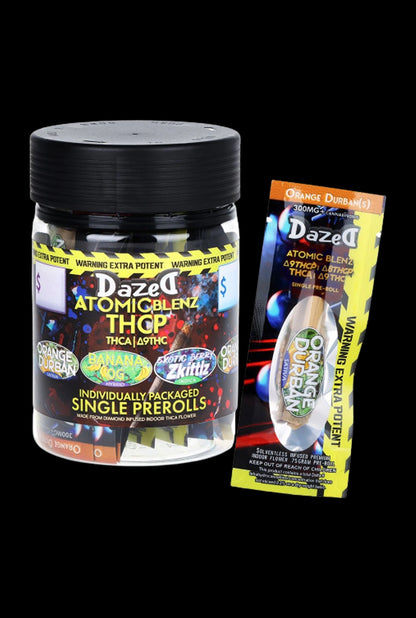 Dazed Atomic Blenz THCP THCA Pre-Rolls - .75g / 1pc / Assorted Strains 25CT JAR
