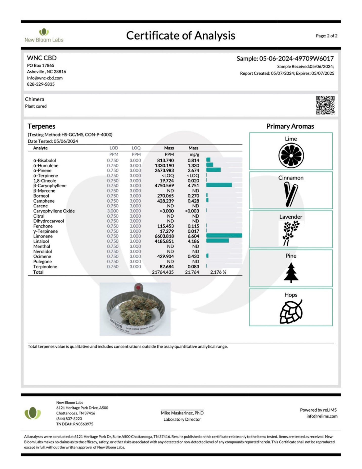 WNC CBD High THCA Indoor Hydro Flower | 3.5g
