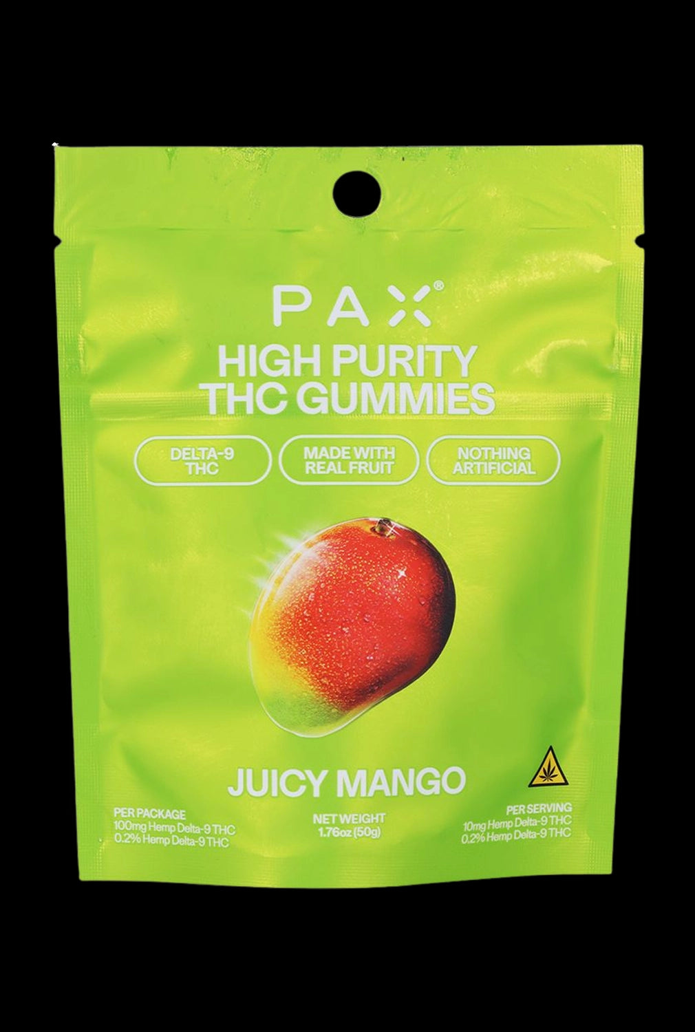 PAX High Purity D9 THC Gummies | 100mg | 10pc Pack