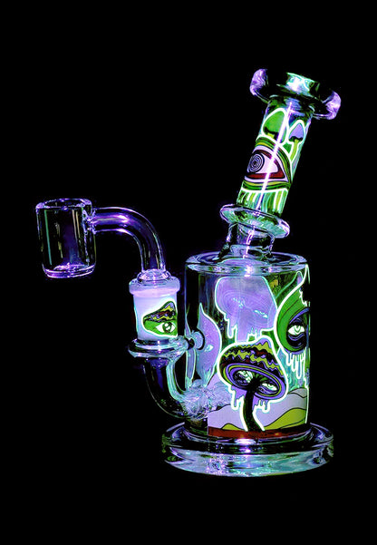 Fungi Eyes, They're Watching You Glow In The Dark Dab Rig