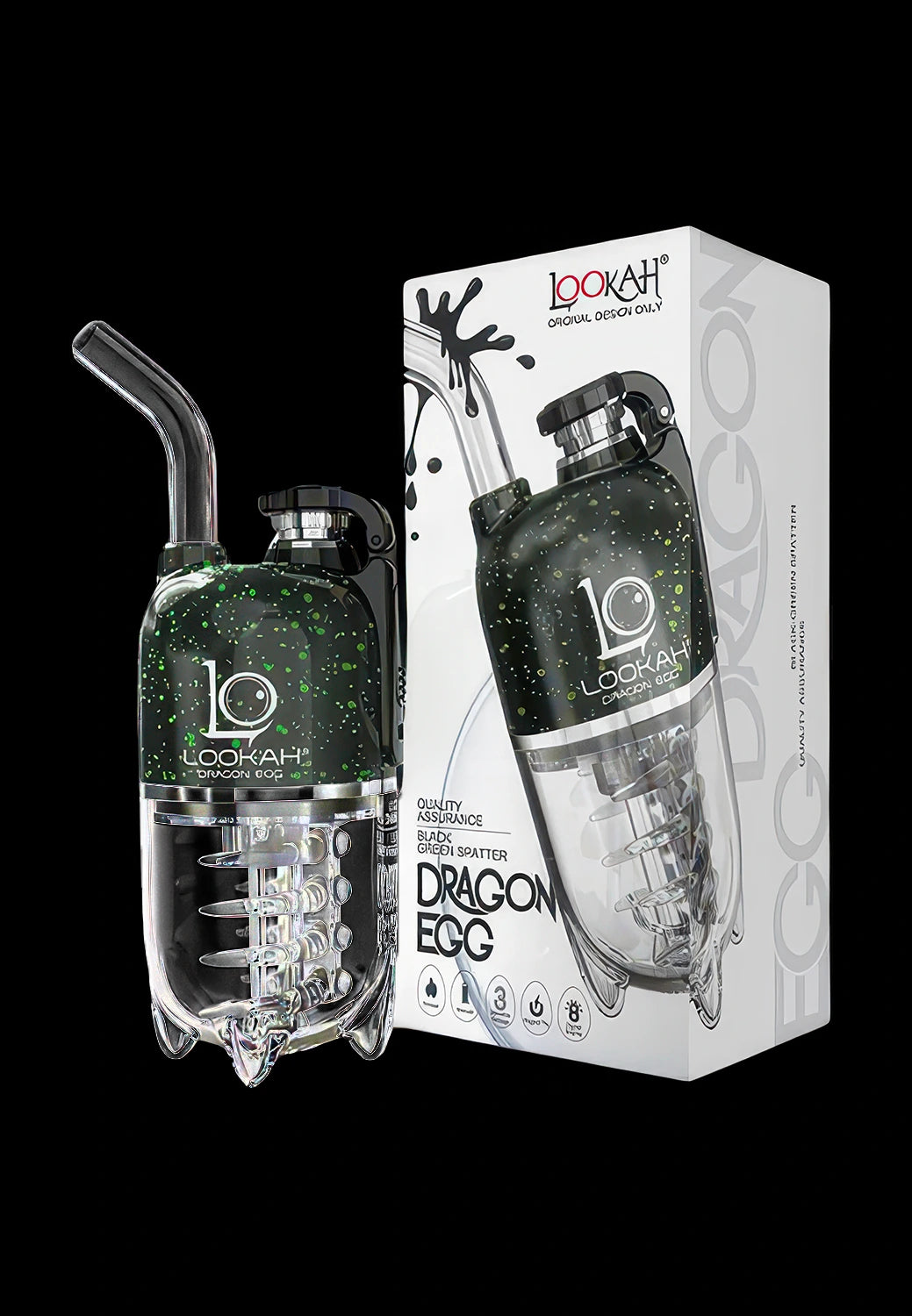 Lookah Dragon Egg eRig Bubbler | Spatter Edition
