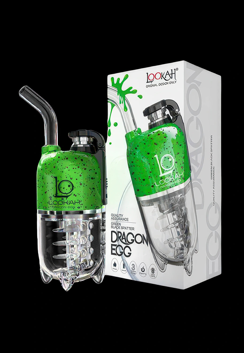 Lookah Dragon Egg eRig Bubbler | Spatter Edition
