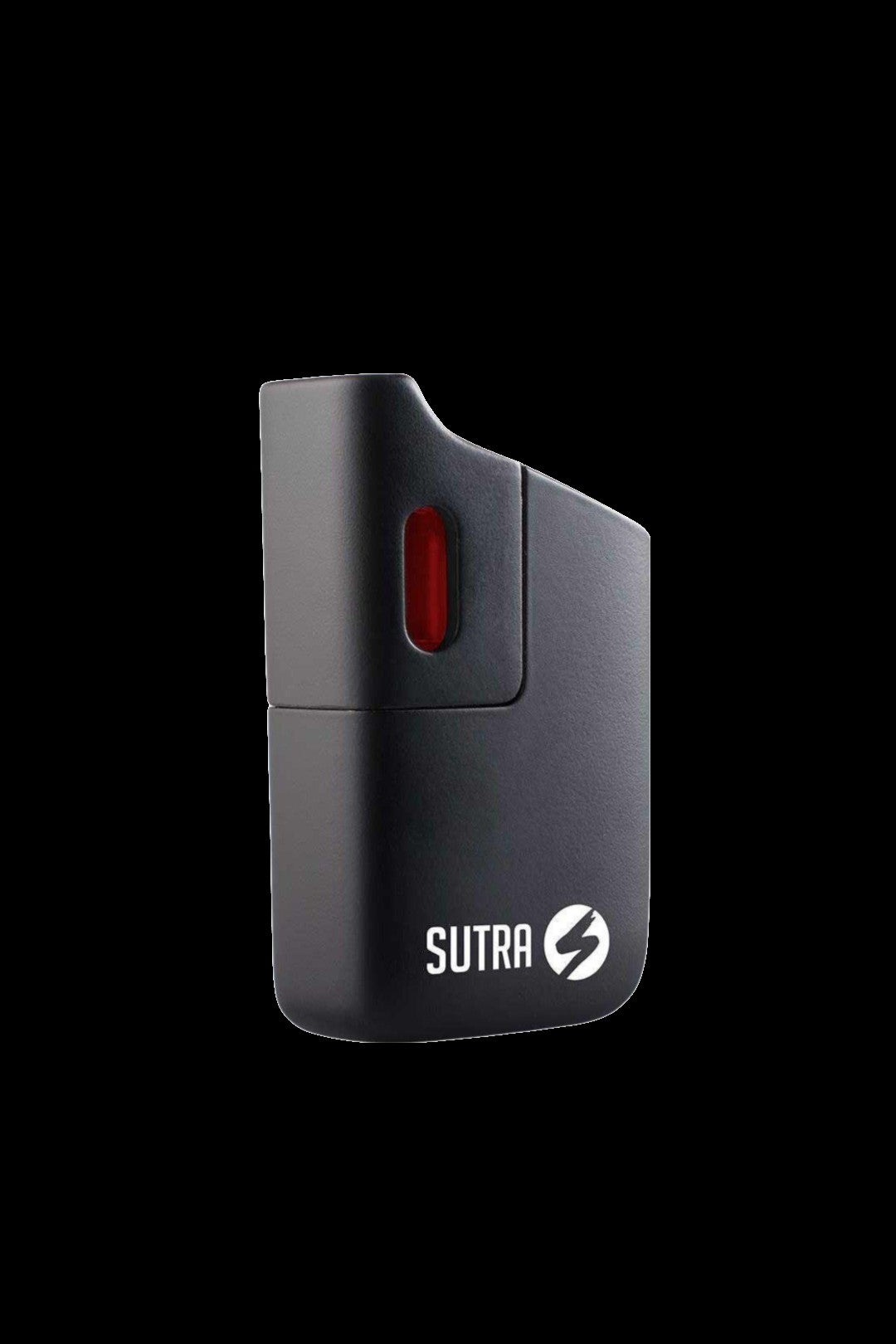 Black Sutra vape pen with red indicator light.