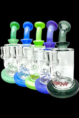 AFM Glass Milky Circle Showerhead Glass Water Pipe